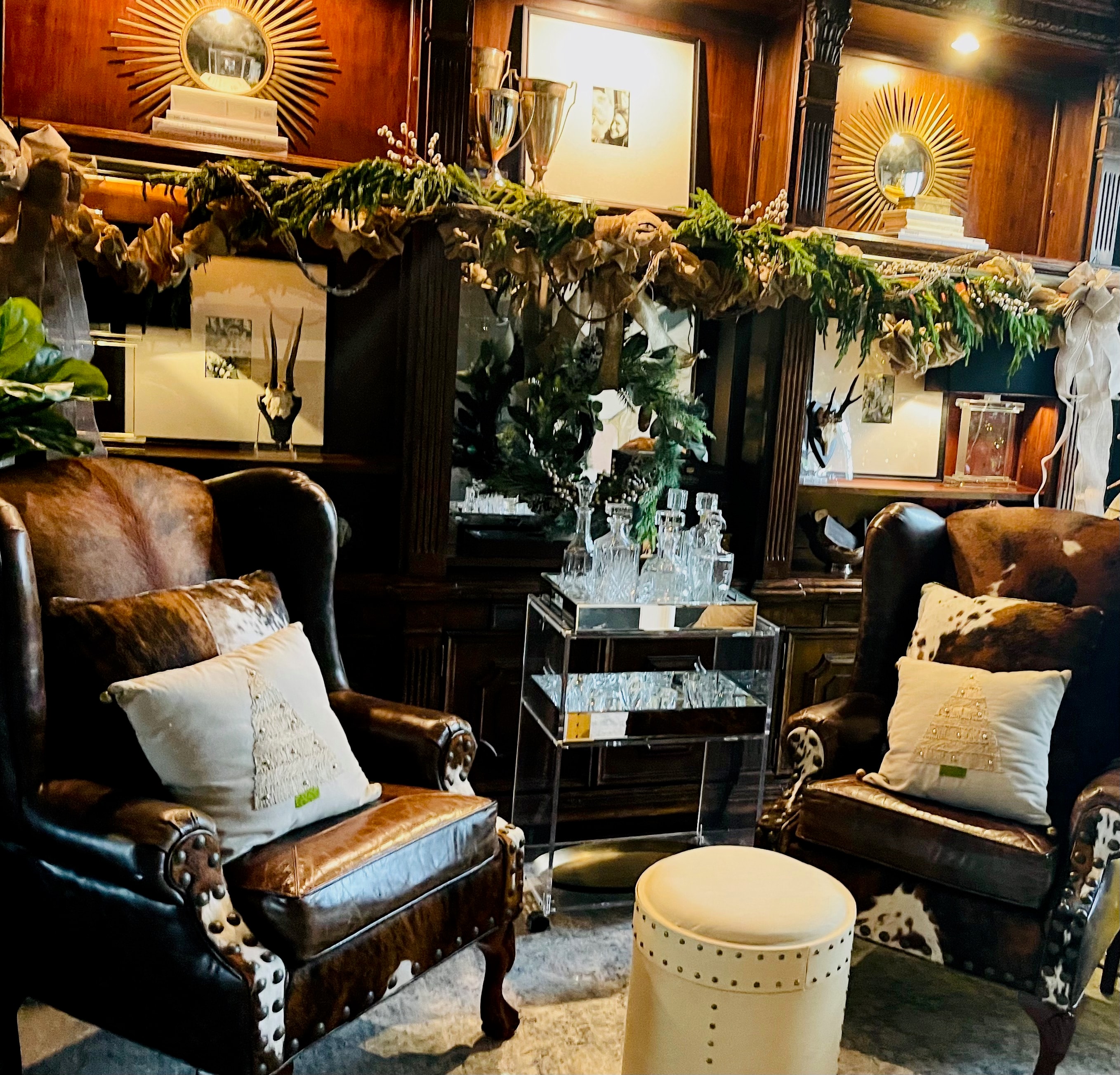 Thoughtfully staged neutral living room